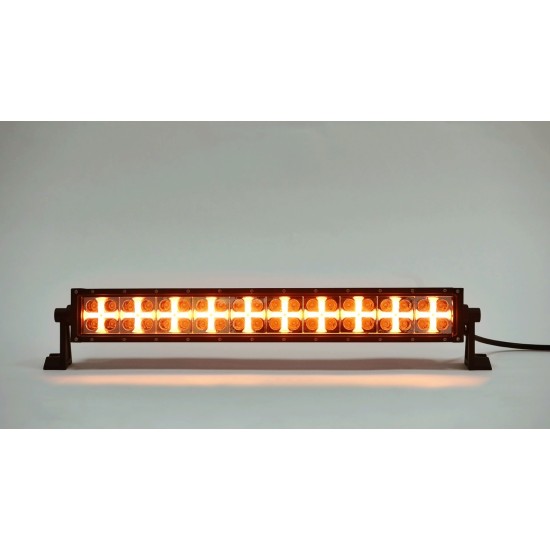 54 См Led Bar Лед Диоден Бар Прожектор Бяла и Оранжева, Жълта Светлина, Блиц, Флаш, CROSS DRL 120W 12V 24V-LED барове%