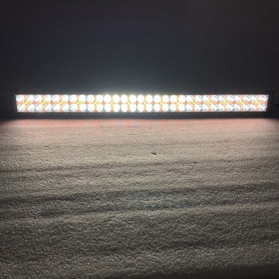 80 См Led Bar Лед Диоден Бар Прожектор Бяла и Оранжева, Жълта Светлина, Блиц, Флаш, CROSS DRL 180W 12V 24V-LED барове%