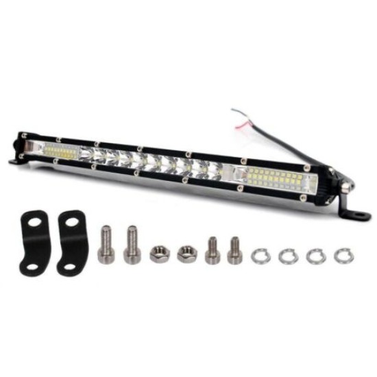 33 см LED Лед Диоден Бар , 4500 lm, 90W, Ултра Тънък, 12-24V, Комбинирана Combo - Flood и Spot Светлина-LED барове%