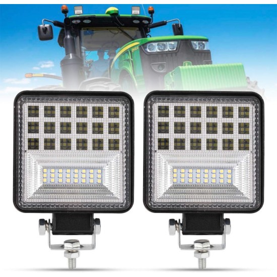 Супер Мощна 126W LED ЛЕД Диоден Фар Работна Лампа Прожектор Задна Светлина 2600 Лумена 12V / 24V-LED светлини / Фарове / Задни светлини%