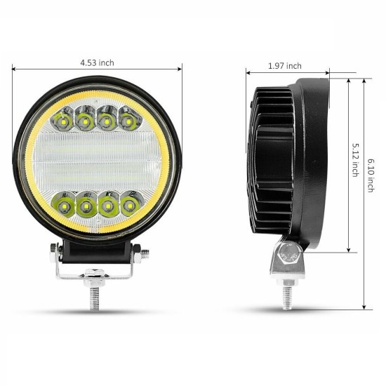 Мощна 72W LED ЛЕД Диоден Фар Работна Лампа Прожектор Задна Светлина 3000 Лумена 12V 24V-LED светлини / Фарове / Задни светлини%
