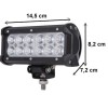 12 LED 38W Халогенна Водоустойчива Светлина Работна Лампа 10-30V за Ролбар АТВ, Джип-LED барове%