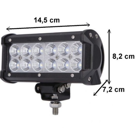 12 LED 38W Халогенна Водоустойчива Светлина Работна Лампа 10-30V за Ролбар АТВ, Джип