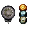 LED Лампа Халоген Фар, Бяла и Жълта Светлина, 40W, 4000lm, 12V - 24V, За Камион, Трактор, Земеделски, Селскостопански Машини-LED светлини / Фарове / Задни светлини%
