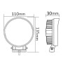 LED Лампа Халоген Фар, Бяла и Жълта Светлина, 40W, 4000lm, 12V - 24V, За Камион, Трактор, Земеделски, Селскостопански Машини-LED светлини / Фарове / Задни светлини%