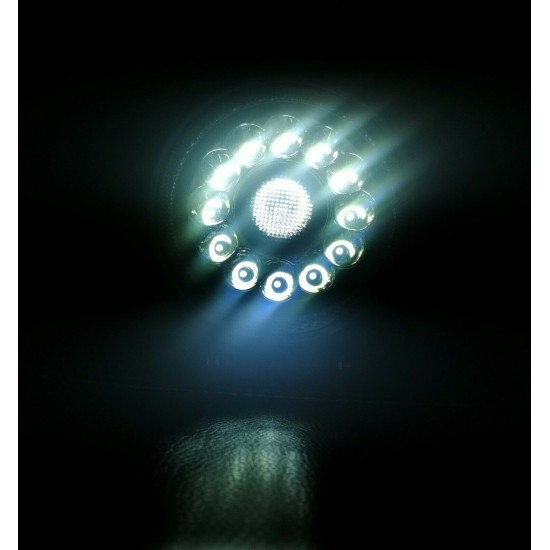 LED Лампа Халоген Фар, Бяла и Жълта Светлина, 40W, 4000lm, 12V - 24V, За Камион, Трактор, Земеделски, Селскостопански Машини-LED светлини / Фарове / Задни светлини%