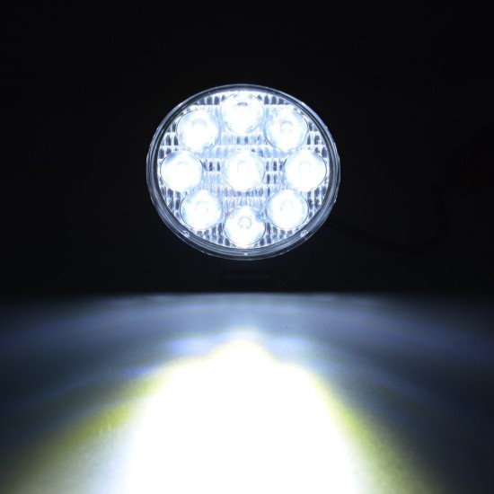 27W ЛЕД 12V 24V LED Диоден Халоген Фар Прожектор Задна Светлина Диодна Kръгла Лампа-LED светлини / Фарове / Задни светлини%