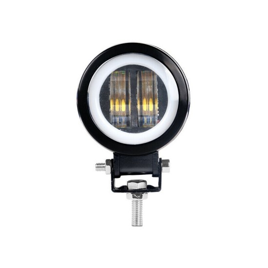 7D LED Халоген 7.5см Кръгла Диодна Работна Лампа Диоден Фар Прожектор Задна Светлина 20W 1000lm 12V/24V-LED светлини / Фарове / Задни светлини%