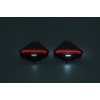 Комплект Безжични Преносими Диодни Лед Led Стопове Wireless с Магнит и Вендуза Неон Neon Ефект Иновационен дизайн триъгълна форма 12V за Ремарке Каравана Платформа и др.-Стопове за камиони и ремаркета%