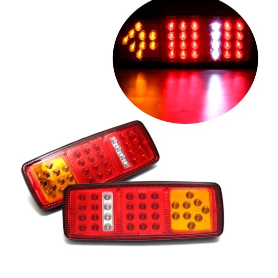 Комплект ЛЕД LED стопове с мигач, задна светлина 12V за камион бус ТИР, ремарке