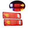 Комплект LED стопове, стоп светлина с мигач, задна светлина, 12v за камион бус ТИР, ремарке, каравана 29 x 8 cm-Стопове за камиони и ремаркета%