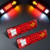 Комплект LED стопове, стоп светлина с мигач, задна светлина, 12v за камион бус ТИР, ремарке, каравана 29 x 8 cm-Стопове за камиони и ремаркета%