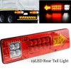 Комплект LED стопове, стоп светлина с мигач, задна светлина, 12v за камион бус ТИР, ремарке, каравана 29 x 8 cm-Стопове за камиони и ремаркета%