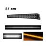 81 cm / 32 Инча 12V - 24V Led Bar Лед Бар Пиано дизайн Диоден Прожектор Супер Мощен Бяла и Оранжева Светлина Габарит Мъгла Високо Качество Ново Поколение 14280LM-LED барове%
