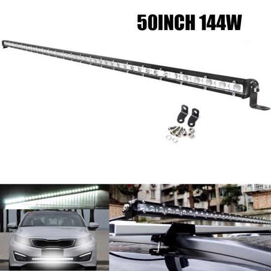 129см 144W Мощен Led Bar slim,  Лед Диоден Бар Прожектор 12-24V