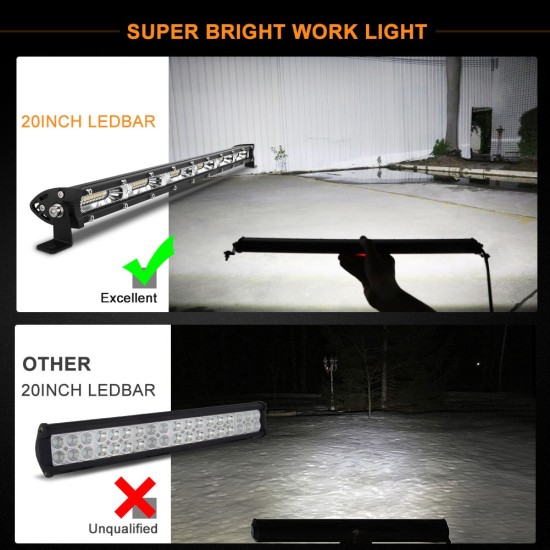51 См 162W Лед Led ултра тънък лед бар, Прожектор, Халоген, Лампа 12V 24V подходящ за Автомобил АТВ Джип 4х4 Offroad Камион и др.-LED барове%