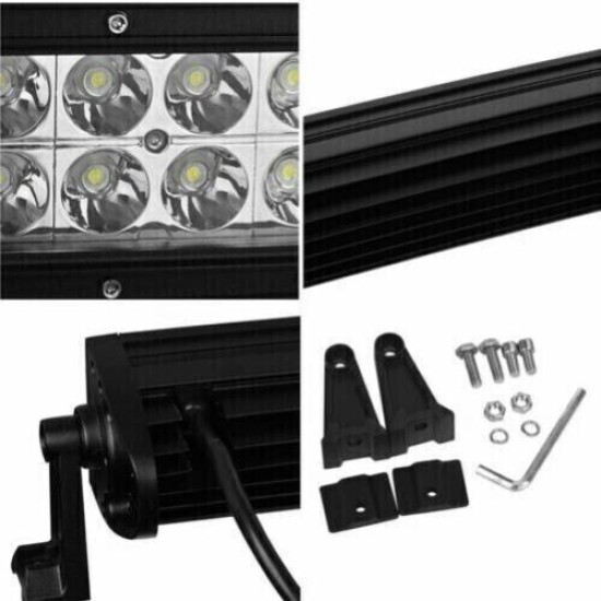 120W, 56cm Мощен Диоден ЛЕД БАР LED Bar Slim Tънък Извит 40 Led 12- 24V за Атв Джип 4х4 Offroad Камион Aвтомобил/56 cm x 5.5 cm-LED барове%