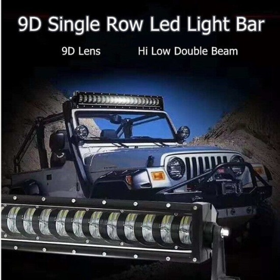 88.5 см. 9D Лед Led Bar Водоустойчив лед Бар, Удароустойчив, Лупи, OFF -ROAD LED BAR за Джип, Атв и др. 12V 24V  19200 LМ 240W