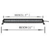 88.5 см. 9D Лед Led Bar Водоустойчив лед Бар, Удароустойчив, Лупи, OFF -ROAD LED BAR за Джип, Атв и др. 12V 24V  19200 LМ 240W-LED барове%