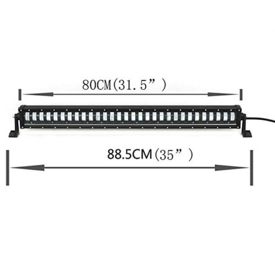 88.5 см. 9D Лед Led Bar Водоустойчив лед Бар, Удароустойчив, Лупи, OFF -ROAD LED BAR за Джип, Атв и др. 12V 24V  19200 LМ 240W-LED барове%