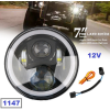 Led Лед Халоген, Фар за вграждане, за джип, за мотор, SUV / 12V IP67-Халогени%