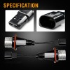 2 бр. Led Лед Крушки за фарове Angel Eyes - жълт цвят, 12-24V, без грешки за BMW CANBUS-LED крушки за фарове%