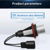 2 бр. Led Лед Крушки за фарове Angel Eyes - жълт цвят, 12-24V, без грешки за BMW CANBUS-LED крушки за фарове%