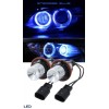 2 бр. Led Лед Крушки за фарове Angel Eyes - син цвят, 12-24V, без грешки за BMW CANBUS-LED крушки за фарове%