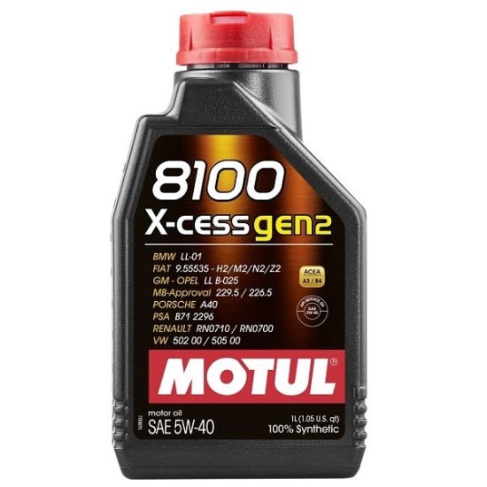MOTUL 8100 X-CESS GEN2 5W40 1L