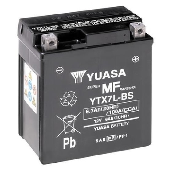 СТАРТОВ MOTO АКУМУЛАТОР YUASA YTX7L-BS 