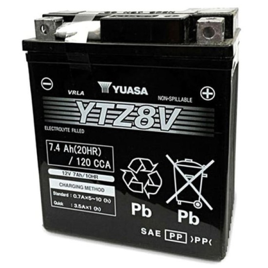 СТАРТОВ MOTO АКУМУЛАТОР YUASA YTZ8V