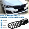 Двойни Бъбреци Решетки За BMW 5 SERIES G30 G31 LCI БМВ 5-та Серия Facelift BMW G30 G31 G38 2020г.-2023г. Черен Гланц Лак-Решетки за автомобили%