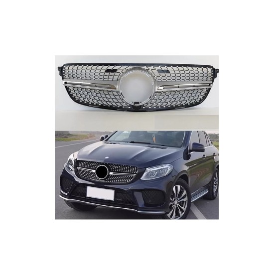 Хромирана Предна Решетка За Mercedes Benz GLE-Class Мерцедес G-КЛАСА W166 Gle350 Gle400 2015-2018