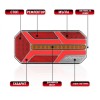 Комплект LED Диодни Стопове, Динамичен Мигач, 7 Функции, 12/24V-Стопове за камиони и ремаркета%