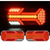 Комплект LED Диодни Стопове, Динамичен Мигач, 7 Функции, 12/24V-Стопове за камиони и ремаркета%