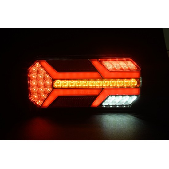 Комплект LED Диодни Стопове, Динамичен Мигач, 7 Функции, 12/24V-Стопове за камиони и ремаркета%