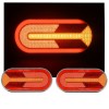 Комплект LED ЛЕД Диодни Стопове, Динамичен Мигач, 4 Функции, 12/24V-Стопове за камиони и ремаркета%