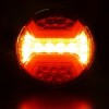 LED Лед Диоден Стоп Тип Хамбургер Неон Ефект Ø12cm 112mm 12V-24V За Камион, Ремарке, Бус , Каравана, Кемпер,Ван-Стопове за камиони и ремаркета%