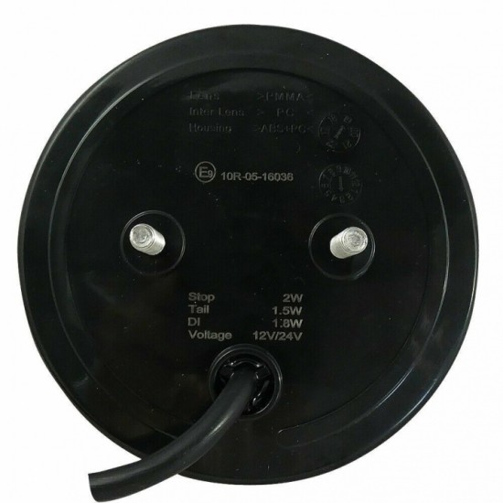 LED Лед Диоден Стоп Тип Хамбургер Неон Ефект Ø12cm 112mm 12V-24V За Камион, Ремарке, Бус , Каравана, Кемпер,Ван-Стопове за камиони и ремаркета%