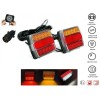 Комплект LED Лед Диодни Стопове 12V с Магнит и Окабеляване, 5 Функции, за Ремаркета, Колесари, Платформи, МПС-Стопове за камиони и ремаркета%