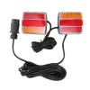 Комплект LED Лед Диодни Стопове 12V с Магнит и Окабеляване, 5 Функции, за Ремаркета, Колесари, Платформи, МПС-Стопове за камиони и ремаркета%