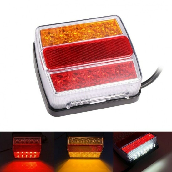 Комплект LED Лед Диодни Стопове 12V с Магнит и Окабеляване, 5 Функции, за Ремаркета, Колесари, Платформи, МПС-Стопове за камиони и ремаркета%