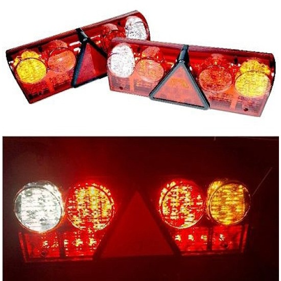 LED стопове мигач задна светлина 12v 24v за камион бус ТИР, ремарке