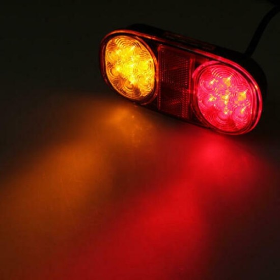LED Лед Диоден Стоп, 12V, 160мм x 80мм, За Камион, Ремарке, Бус, Е11