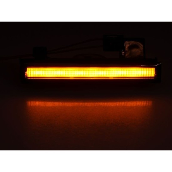 1 брой LED светлини за сенник 24V за Скания Scania R S G 2016+ с букса оранжева светлина + конектор, Преден Габарит, маркер, LED светлини за сенник, 24V-Маркери за камиони и ремаркета%