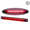 LED Лед Трети Стоп, Маркер, Габарит, 24см, 12V - 24V, 9 Диода,Червена Светлина, Е-Mark-Маркери за камиони и ремаркета%