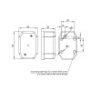 2 Броя LED Лед Габарит с Рефлектор, Бяла Светлина, Маркер, Токос, 12V - 24V, E-Mark E9, За Каравана, Кемпер и др.-Маркери за камиони и ремаркета%