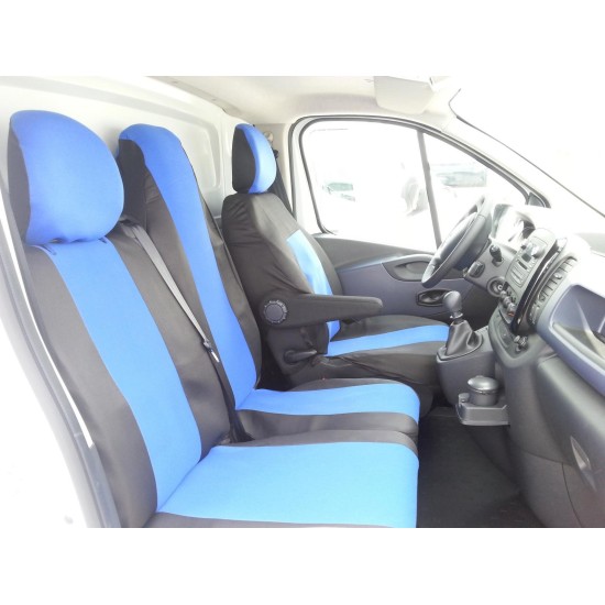 2+1 Калъфи тапицерия за предни седалки походяща за Opel Vivaro, Renault Trafic 2014+    / 3 цвята /