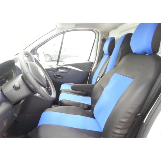 2+1 Калъфи тапицерия за предни седалки походяща за Opel Vivaro, Renault Trafic 2014+    / 3 цвята /