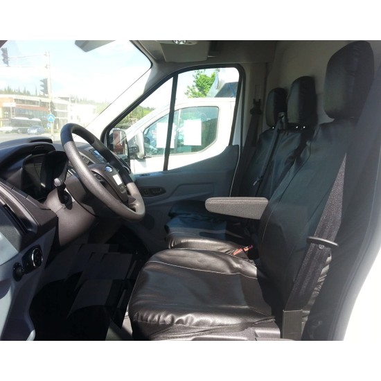 Тапицерия ЕКО кожа за Ford Transit 2013+, с отвор за двойната седалка 
